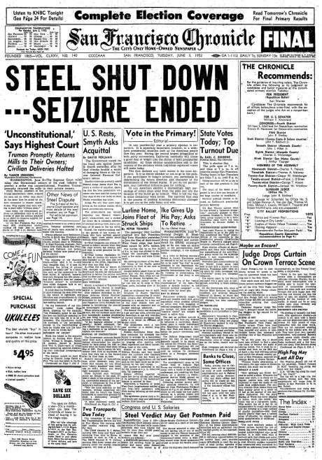 U.S. seizure of the steel industry